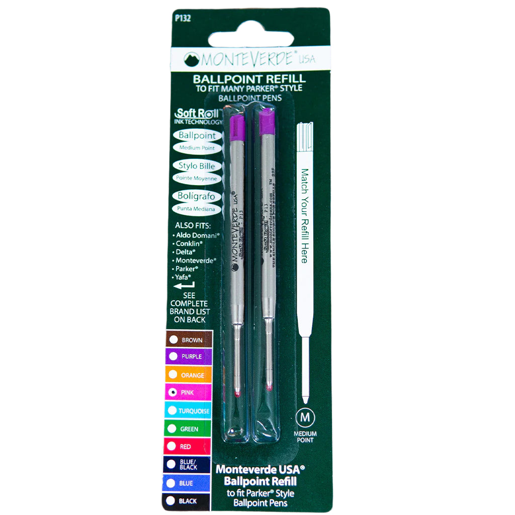 Parker Ballpoint Refill by Monteverde USA® - Pink Medium (2 ea)