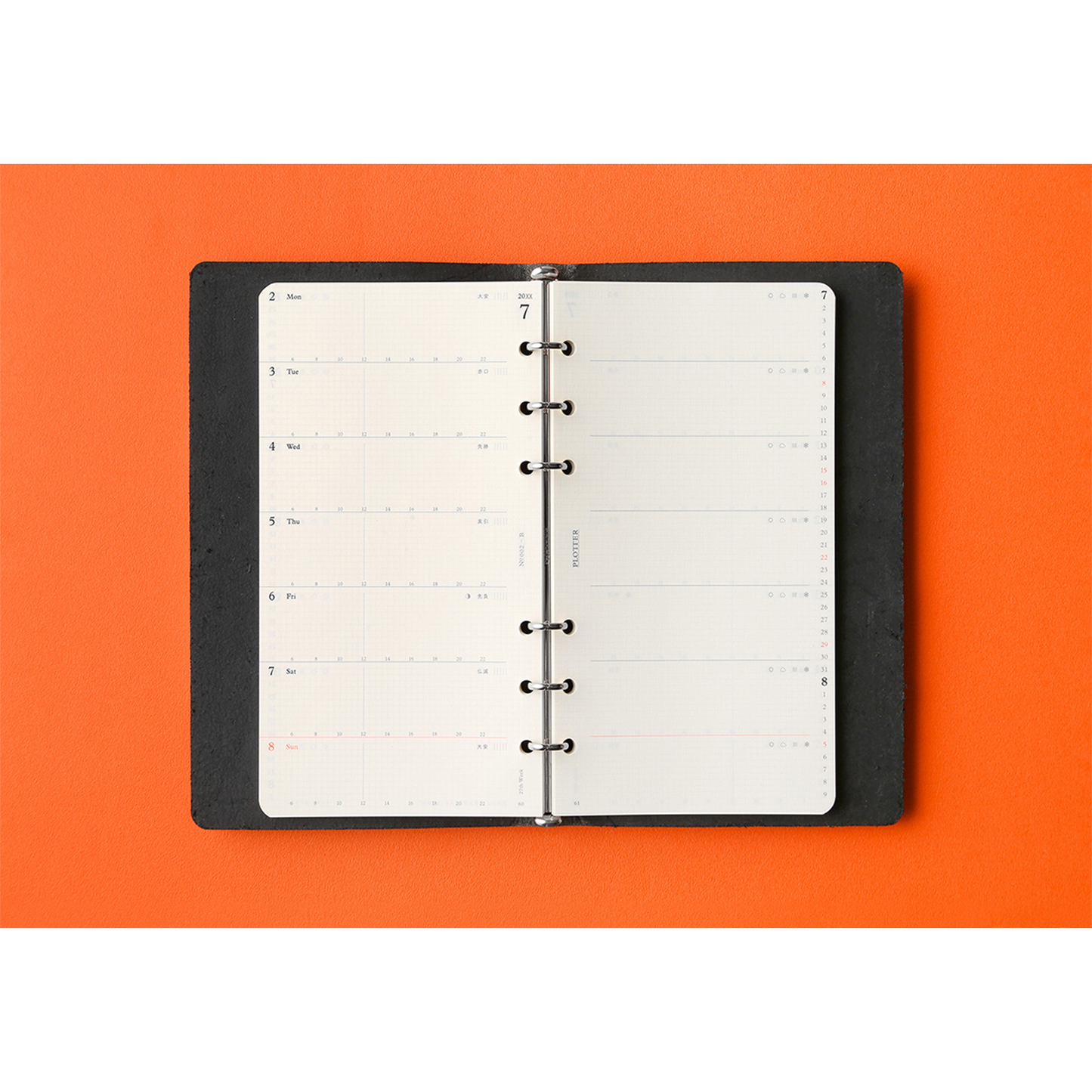 PLOTTER DIARY 2026 Weekly Schedule Refill - Bible Size