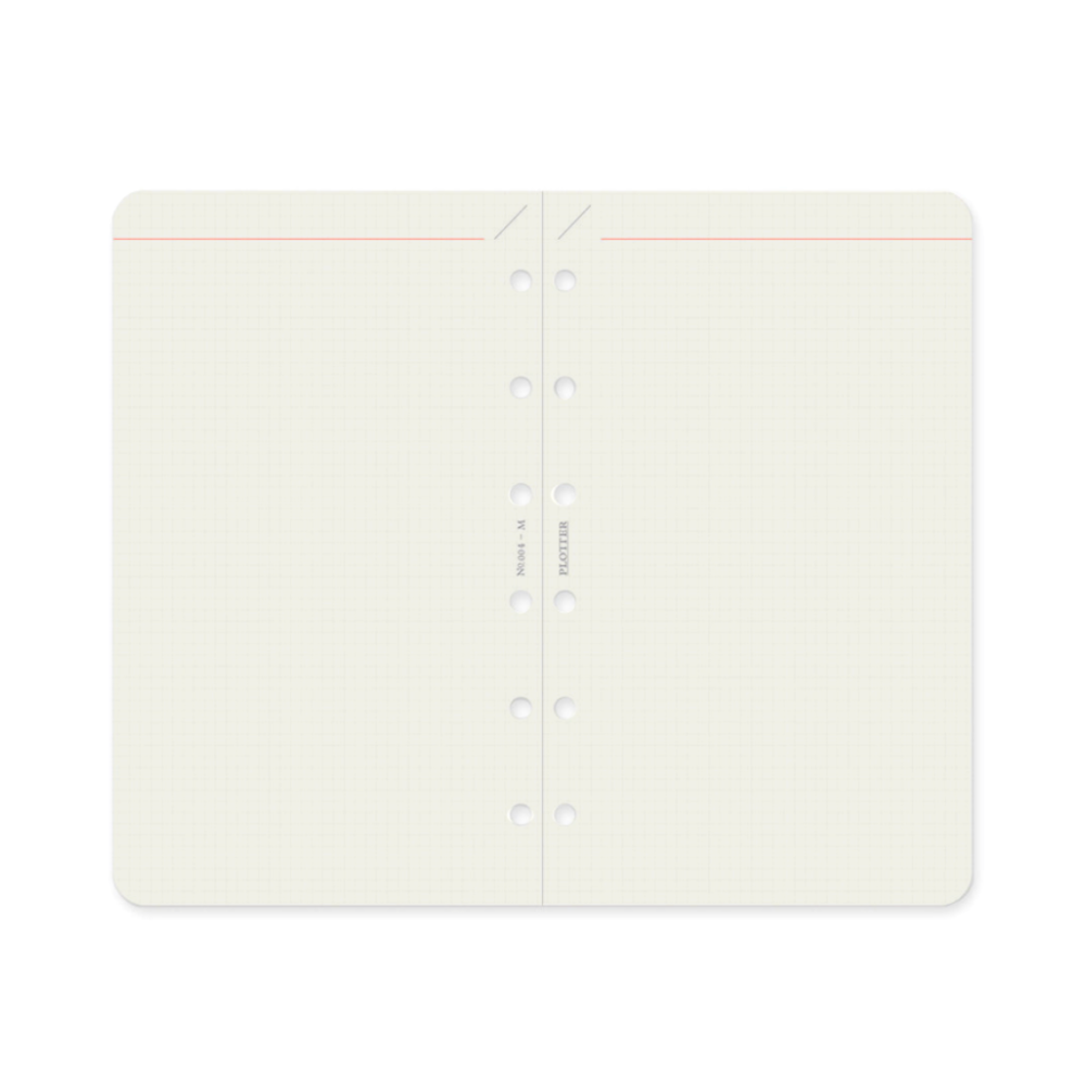PLOTTER mini 2mm Gridメモパッド付属 PLOTTER Refill Memo Pad 2mm Grid (80 Sheets) - Mini Size