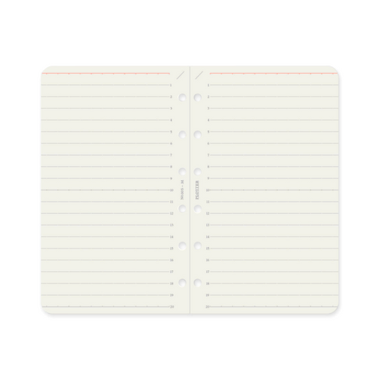PLOTTER Refill Memo Pad 6mm Ruled (80 Sheets) - Mini Size