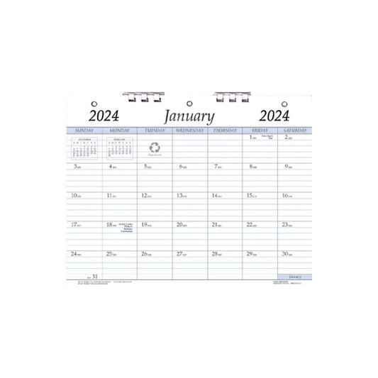 Payne 2024 3 Hole Punched Monthly Calendar (8.5" x 11")