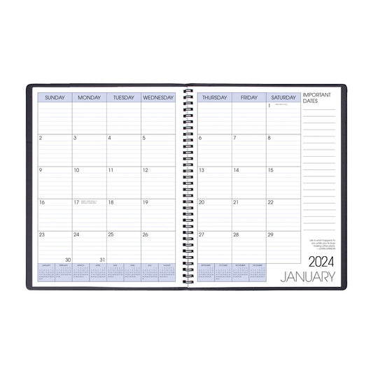 Payne 2024 Skivertex Monthly Planner (8.5" x 11") (Assorted)
