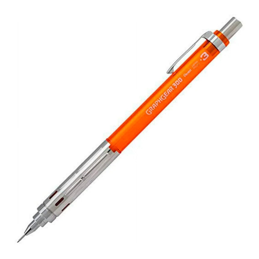 Pentel GraphGear 300 Premium Mechanical Pencil - .3mm Orange