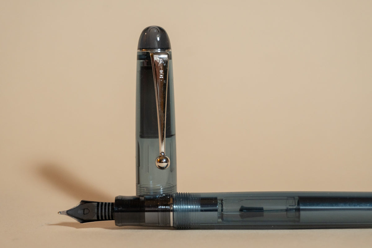 Pre-Owned Pilot Custom 74 Blue Stone Fountain Pen - Broad