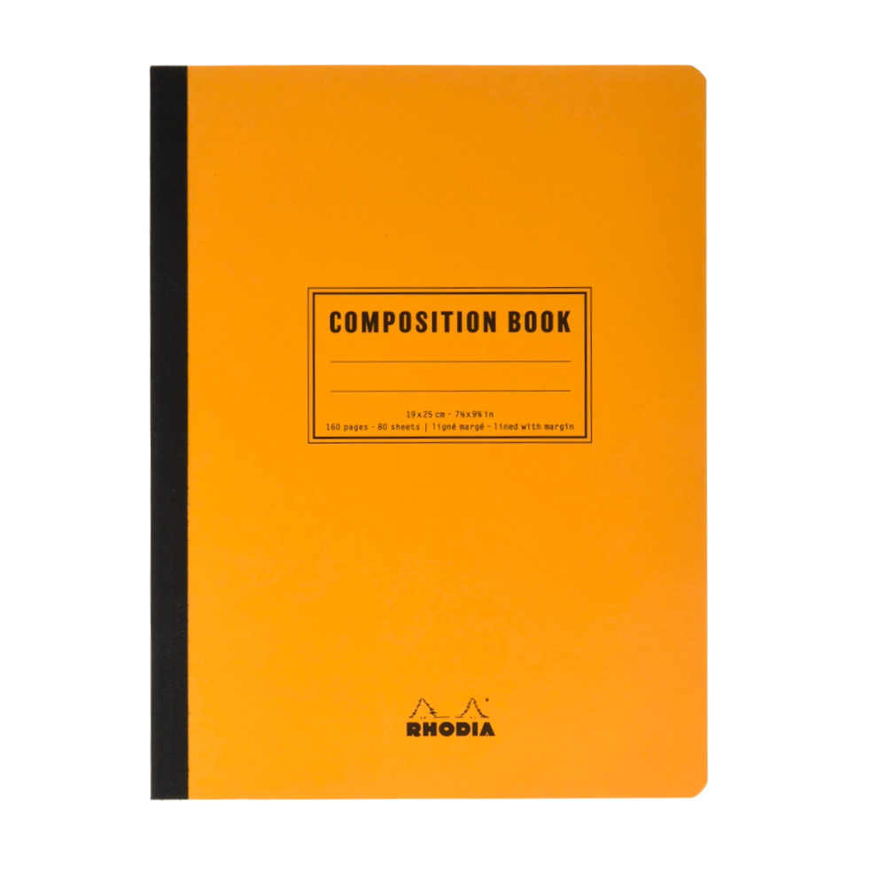 Rhodia Composition Lined with Margin Notebook (B5) - Orange