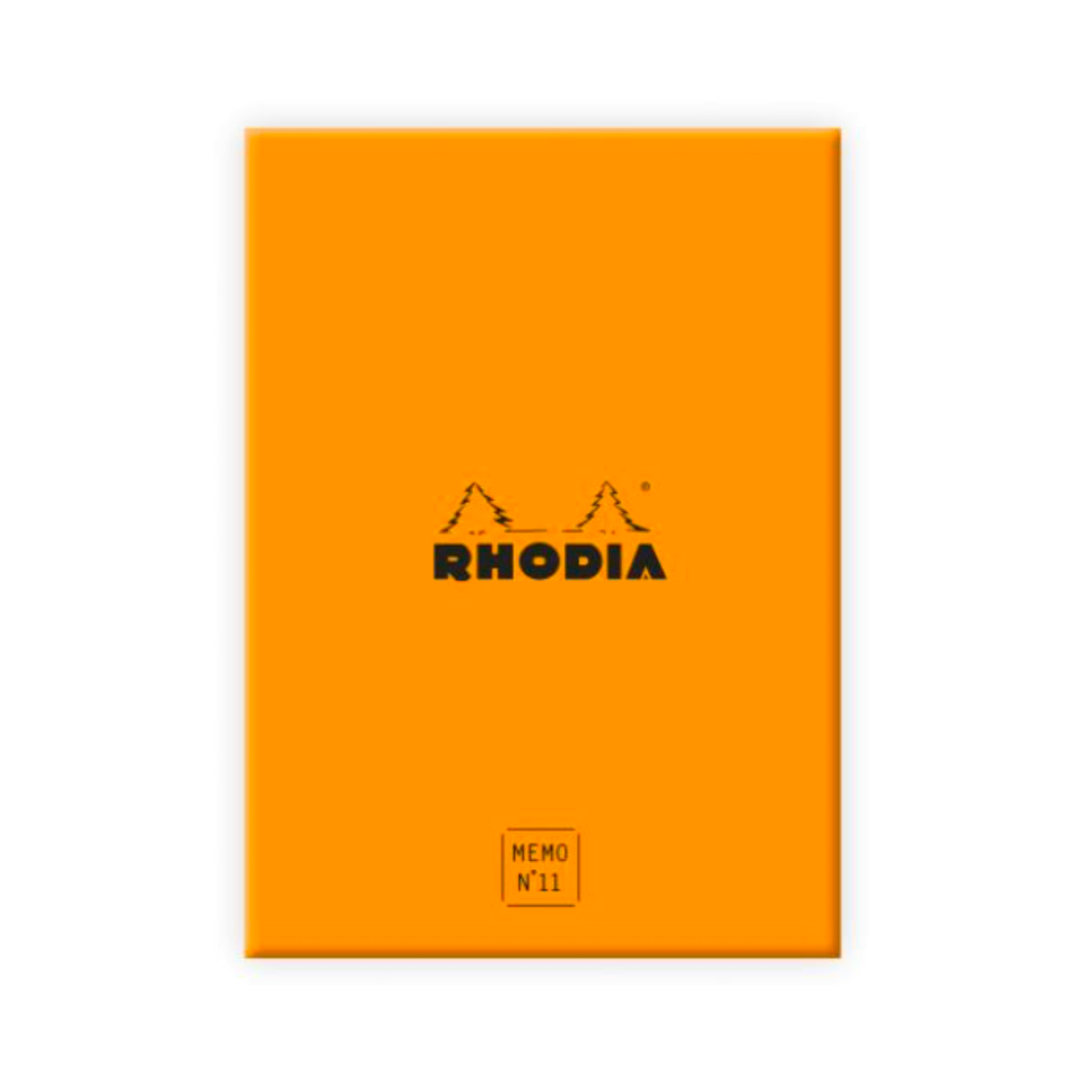 Rhodia Memo Pad #11 with Refillable Box (3 3/8 x 4 1/2") - Graph