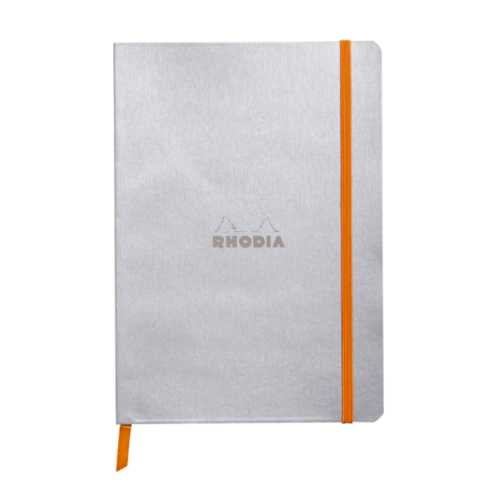 Rhodia Rhodiarama Webnotebook Softcover A5 Dot Grid - Silver
