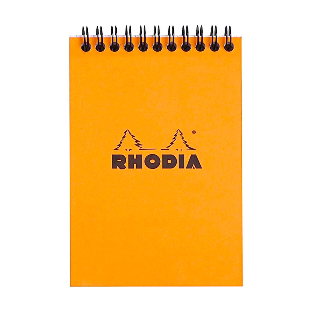 Rhodia #16 Top Wirebound Graph A5 Notepad - Orange