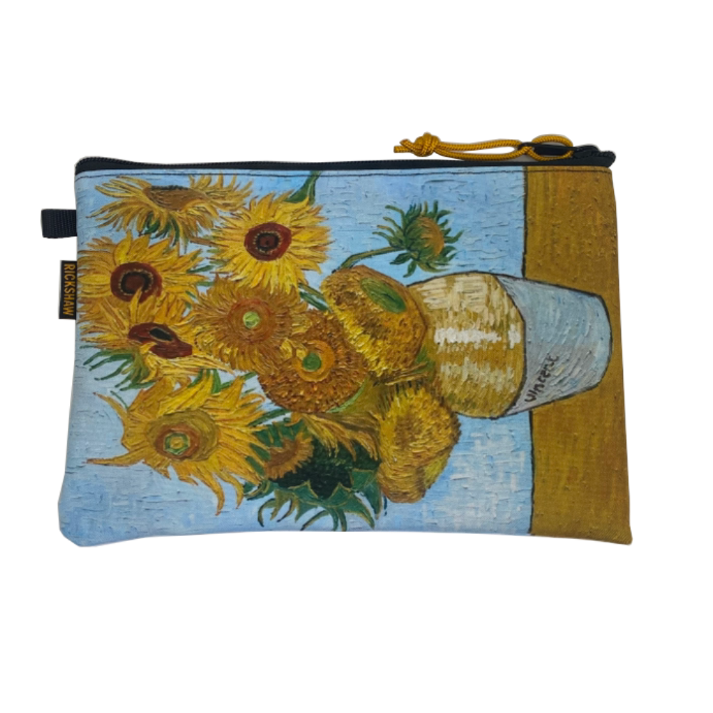 Rickshaw Bagworks Large Utility Pouch - van Gogh Sunflowers