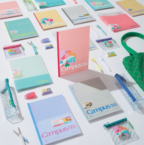 KOKUYO Campus 50th Anniversary Two Way Color Marker - 5 Color Set (Limited Edition)