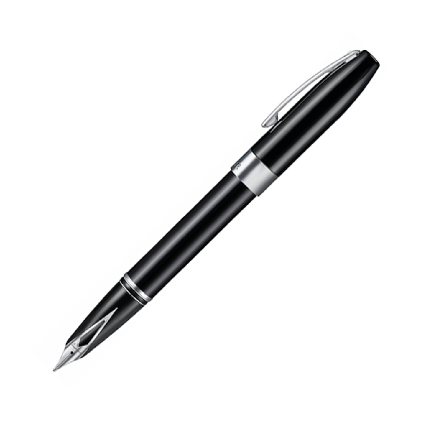 Sheaffer Legacy Fountain Pen - Black with Chrome Trim