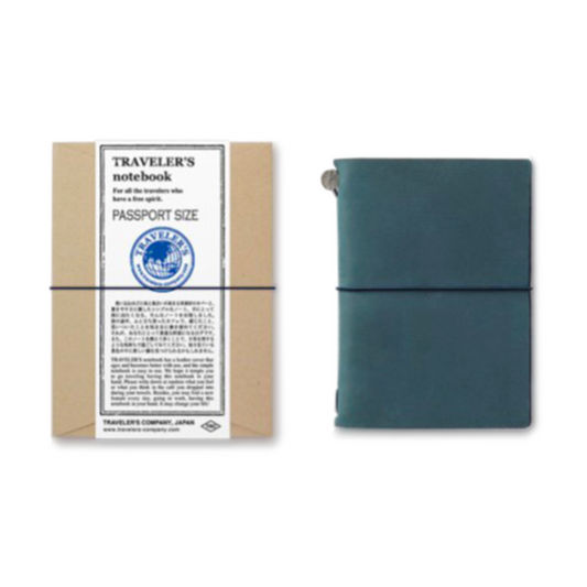 TRAVELER'S Notebook Passport Size Starter Kit - Blue
