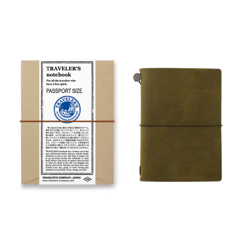 TRAVELER'S notebook パスポートサイズセット TRAVELER'S Notebook Passport Size Starter Kit - Olive