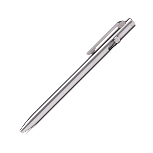 Tactile Turn Short Slim Bolt Action Pen - Titanium