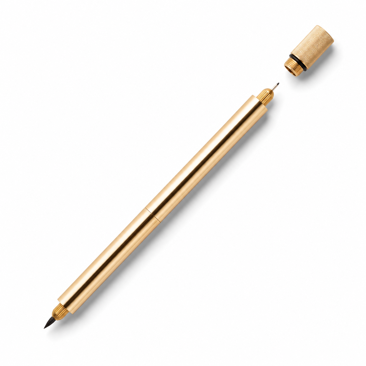 Tom's Studio Lumos Pro The Infinitely Refillable Pen - Brass (Duo