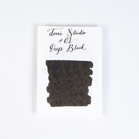 Tom's Studio 01 Deep Black (50ml) Bottled Ink