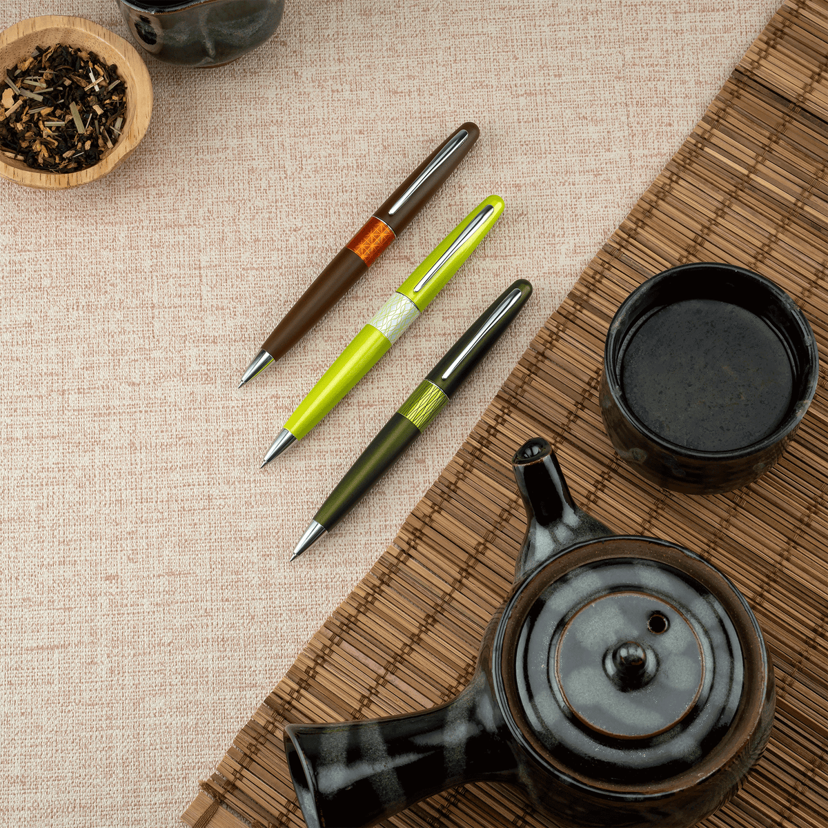 Pilot Metropolitan Chanomegumi Ballpoint - Deep Green (Limited Edition)