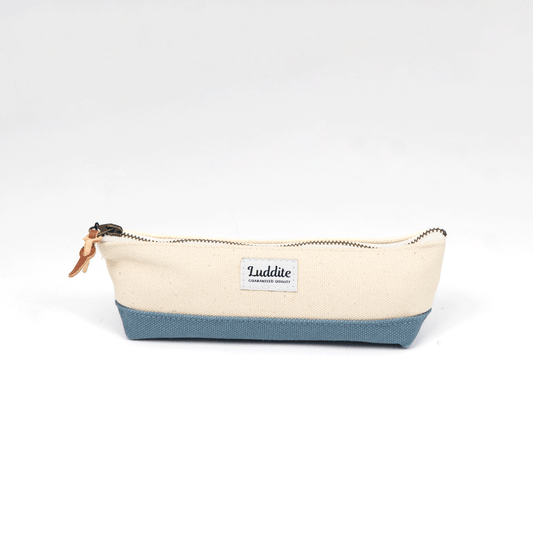 Luddite Two-Tone Boat Pen Case - Light Blue
