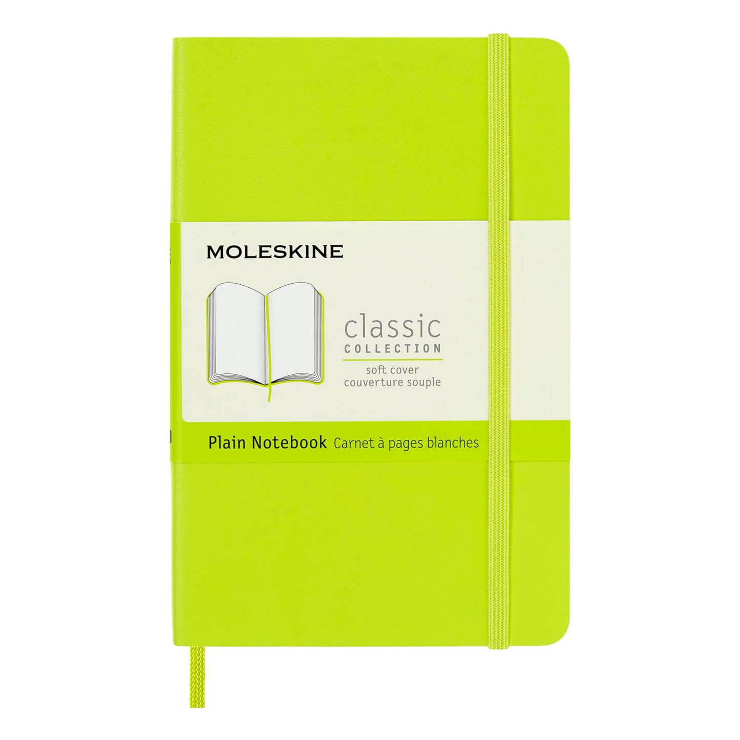 Moleskine Pocket Hardcover Classic Plain Notebook - Lemon Green