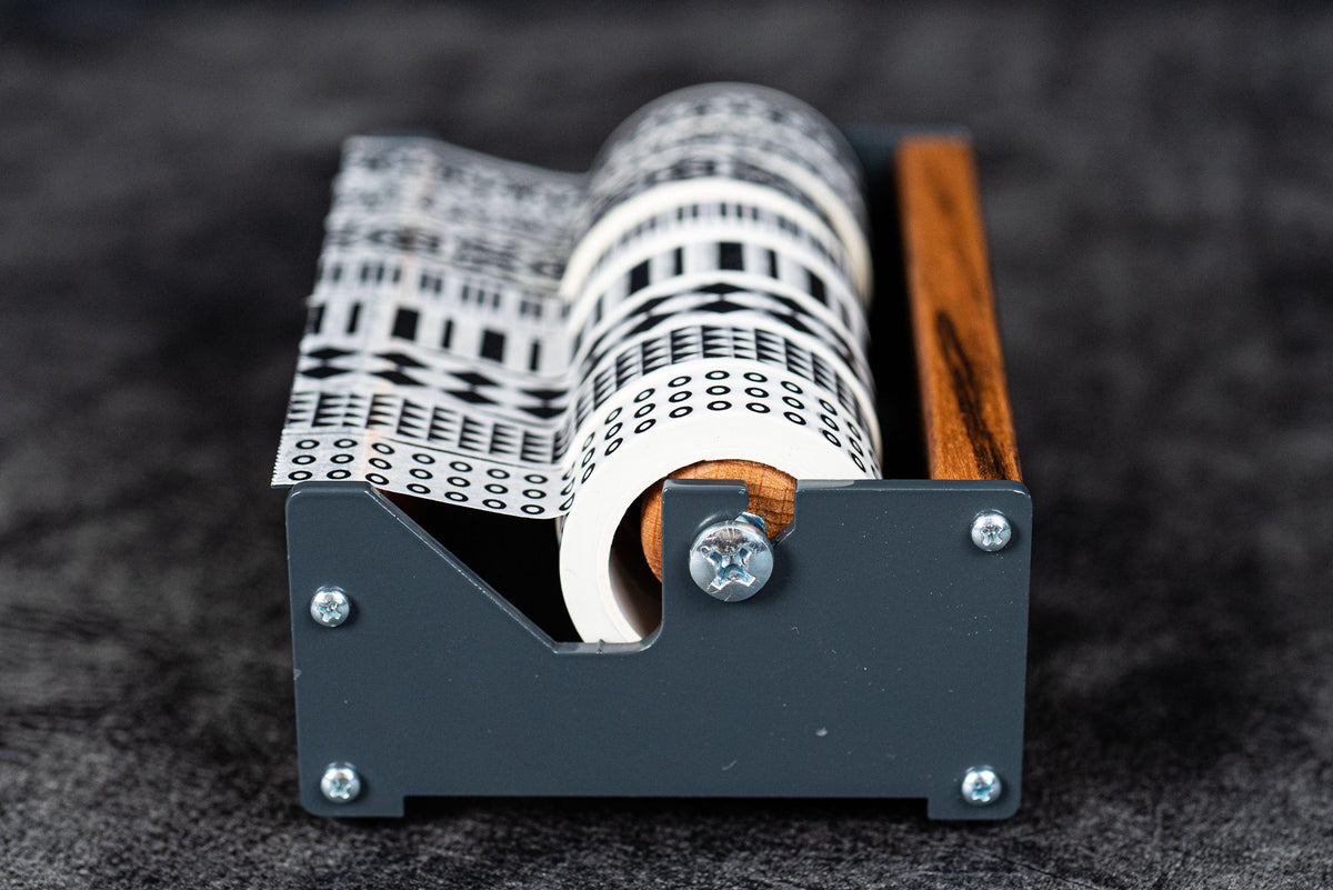 Galen Leather Wooden Multi Washi Medium Tape Dispenser - Mahogany