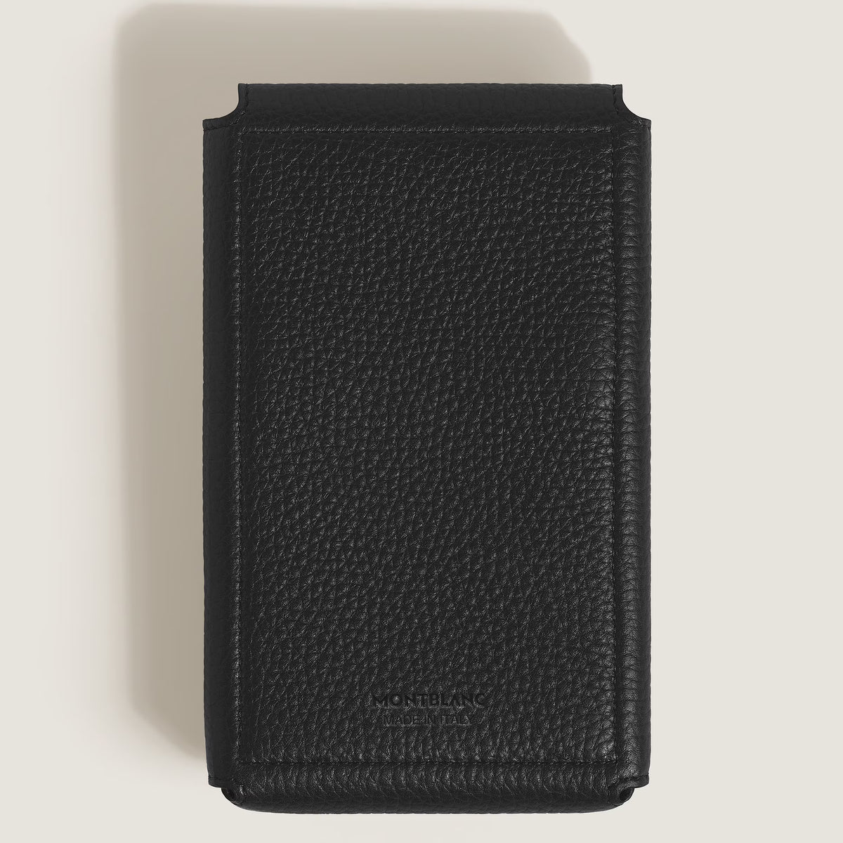 Montblanc Grain Leather Envelope 4-Pen Pouch - Black