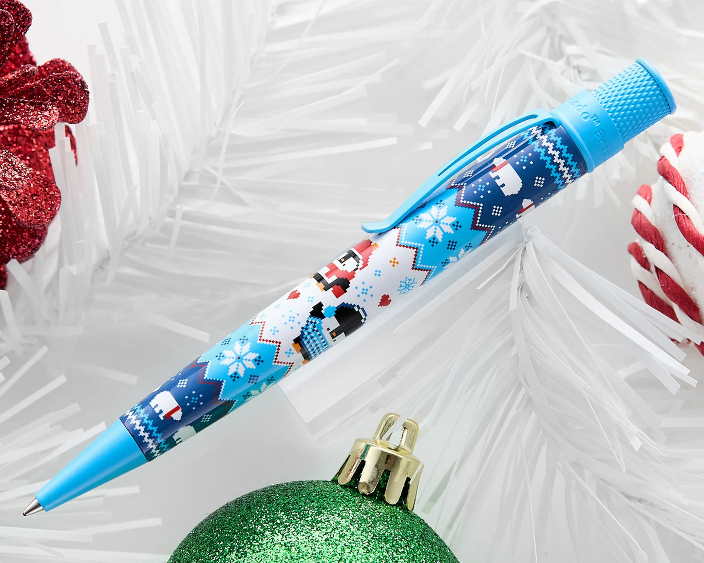 Retro 51 Collection Tornado Rollerball - Cozy Penguins (Goulet Pens Exclusive)- Open Tube