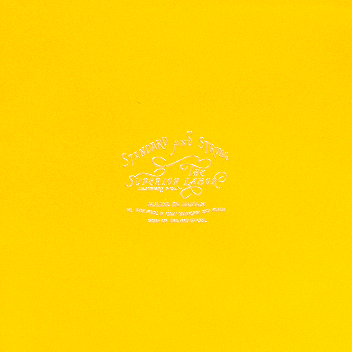 The Superior Labor A6 Bridle Leather Notebook Cover - Yellow