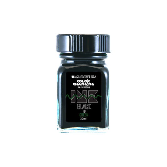 Monteverde Black to Green (30ml) Bottled Ink (Color Changing Ink)