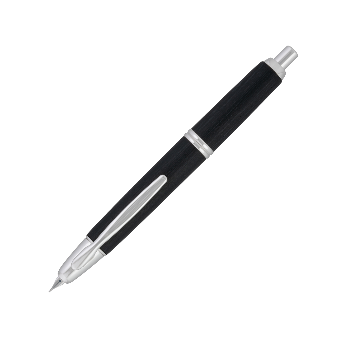 Pilot Vanishing Point Birchwood Fountain Pen - Black