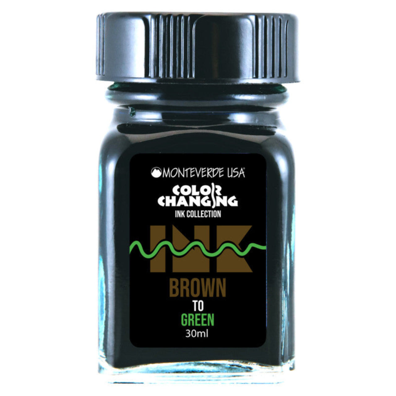 Monteverde Brown to Green (30ml) Bottled Ink (Color Changing Ink)