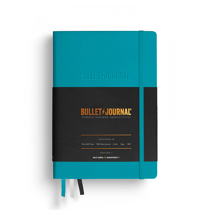 Leuchtturm1917 Bullet Journal A5 Hardcover Dotted Notebook - Turquoise