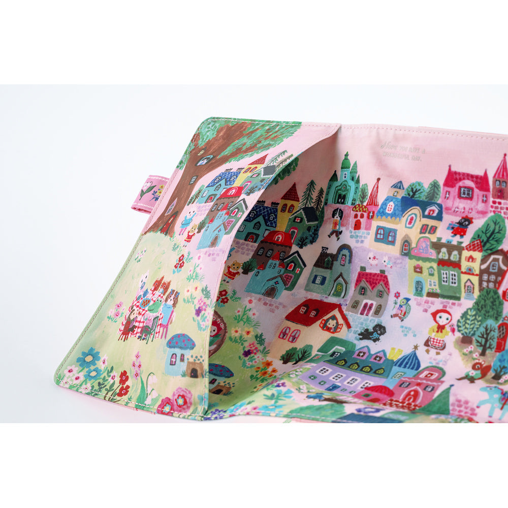 Hobonichi A5 Cousin Cover Only - Yumi Kitagishi: White Cat Village