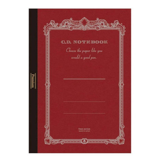 Apica Premium CD Notebook A4 - Red (Grid)