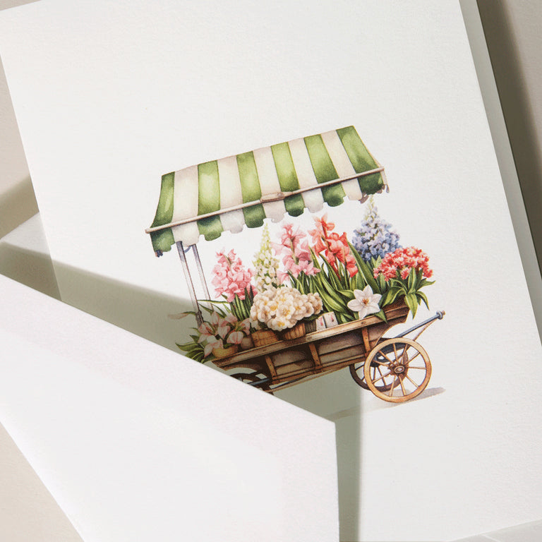 Crane Flower Cart Note (10 ea)