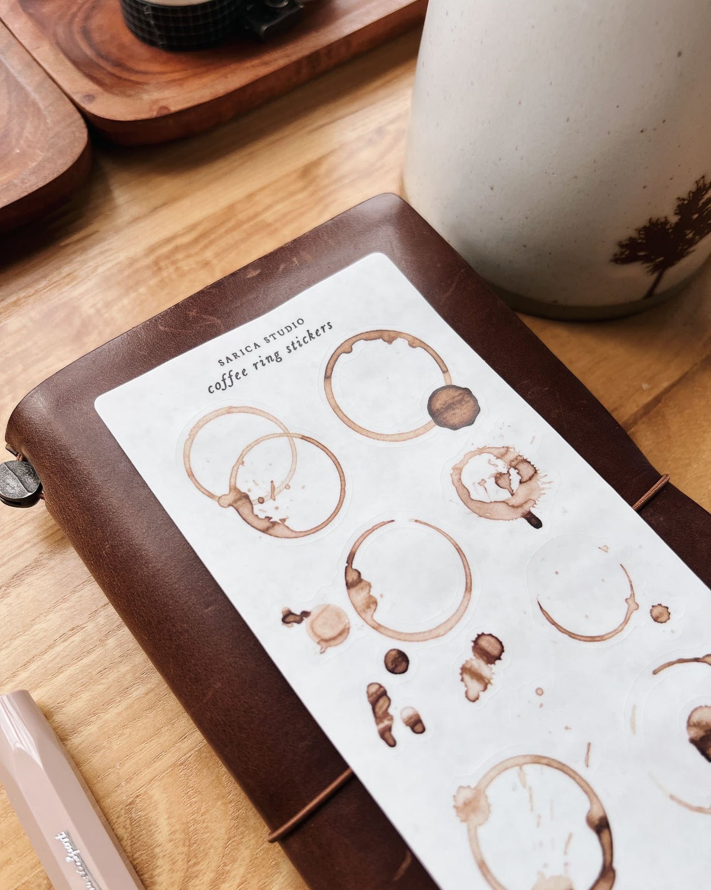 Sarica Studio Stickers - Coffee Ring