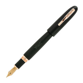 Conklin All American Fountain Pen - Black Matte with Rose Gold Trim (Limited Edition) (Discontinued)