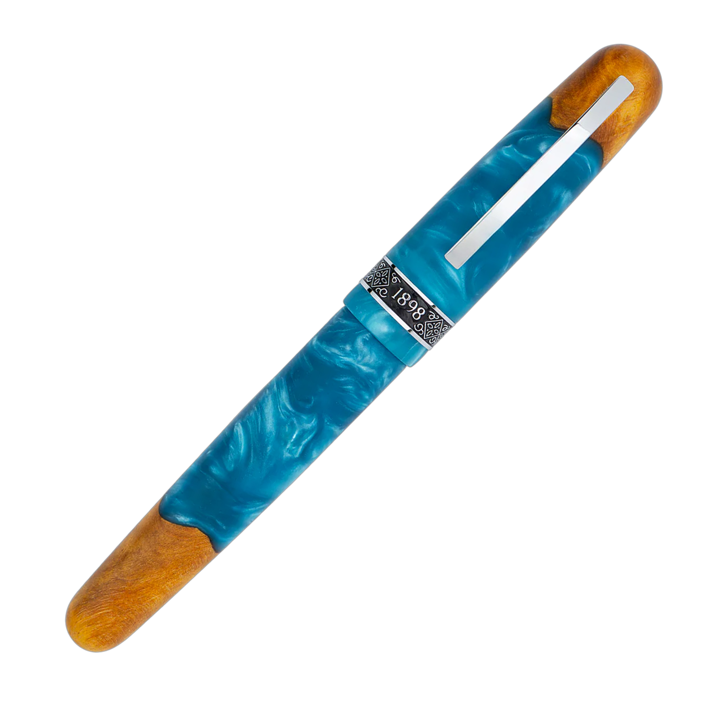 Conklin 1898 Spectra Fusion Rollerball - Blue with Chrome Trim (Limited Edition)