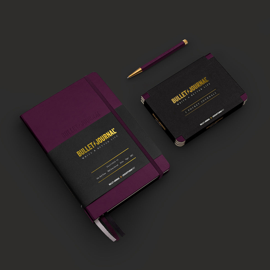 Leuchtturm1917 Bullet Journal Edition 2 A5 Hardcover Dotted Notebook - Purple