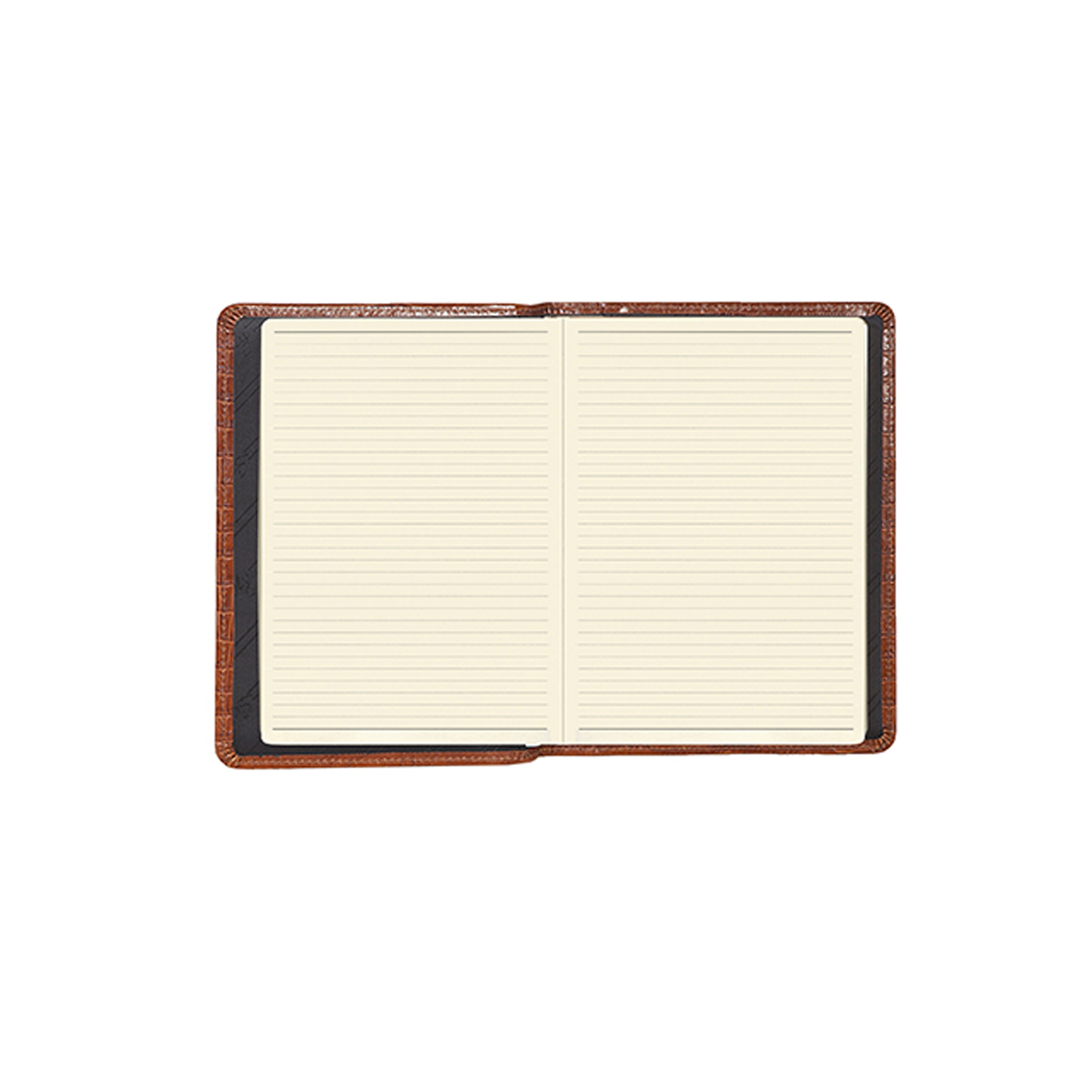 Scully 1046R Leather Journal Dark Brown Croc