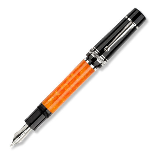 Delta DV Original Oversize Fountain Pen with Silver Trim (Cartridge/Converter/Eyedropper)