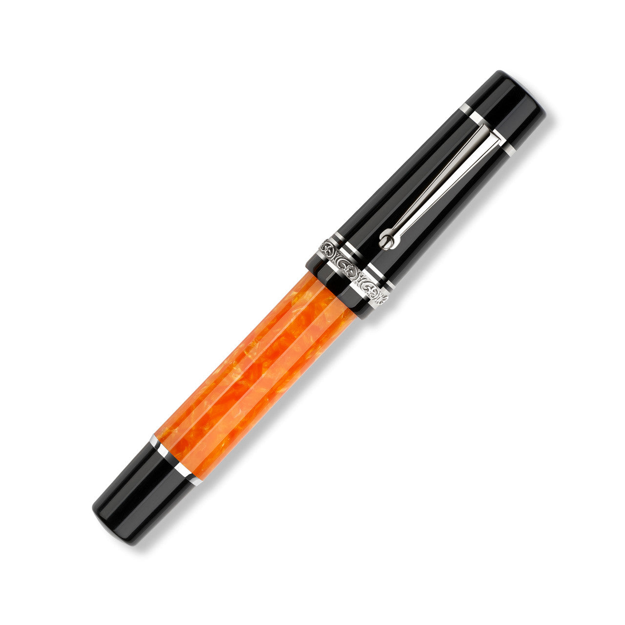 Delta DV Original Oversize Fountain Pen with Silver Trim (Cartridge/Converter/Eyedropper)