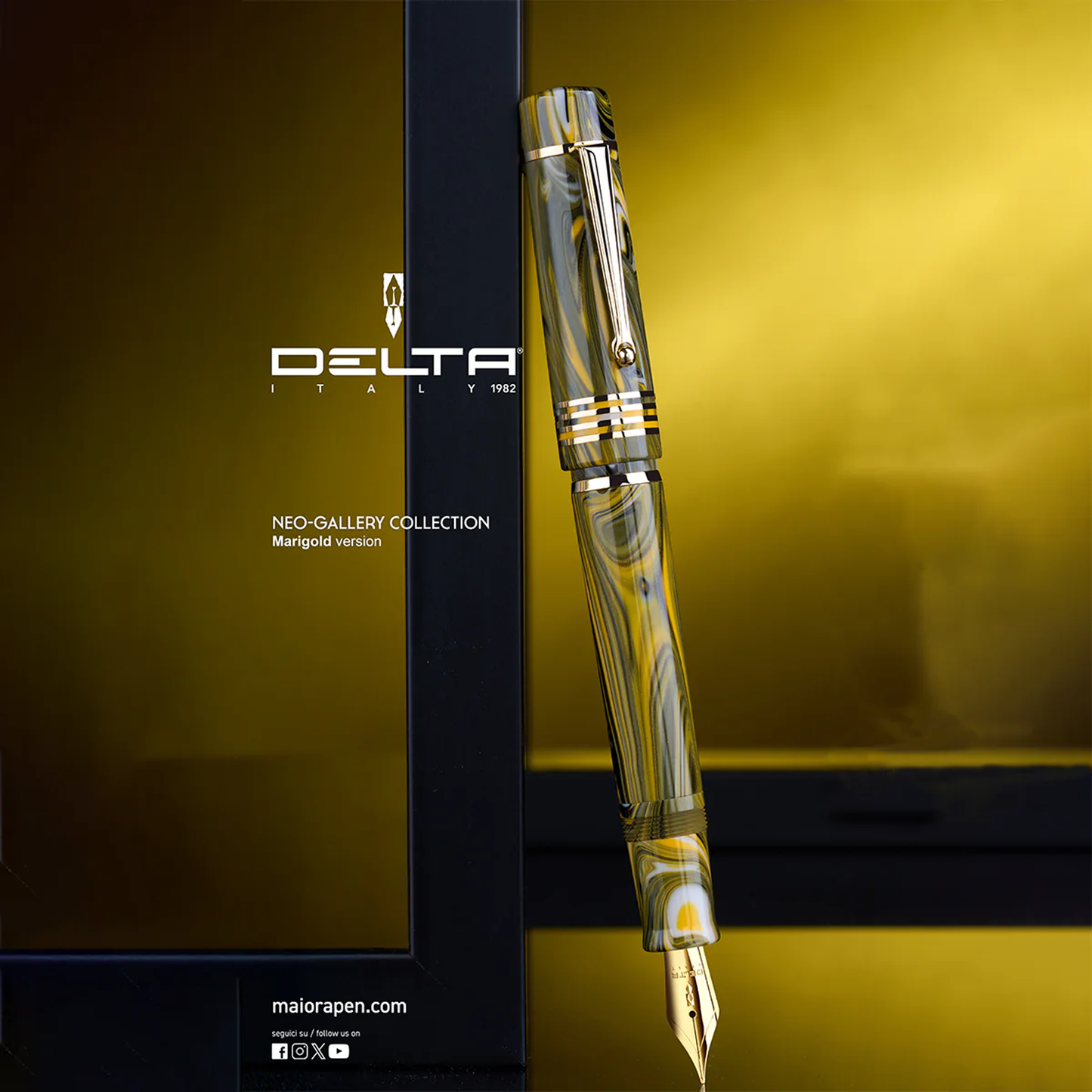 Delta Neo Gallery Fountain Pen - Marigold (Limited Edition)