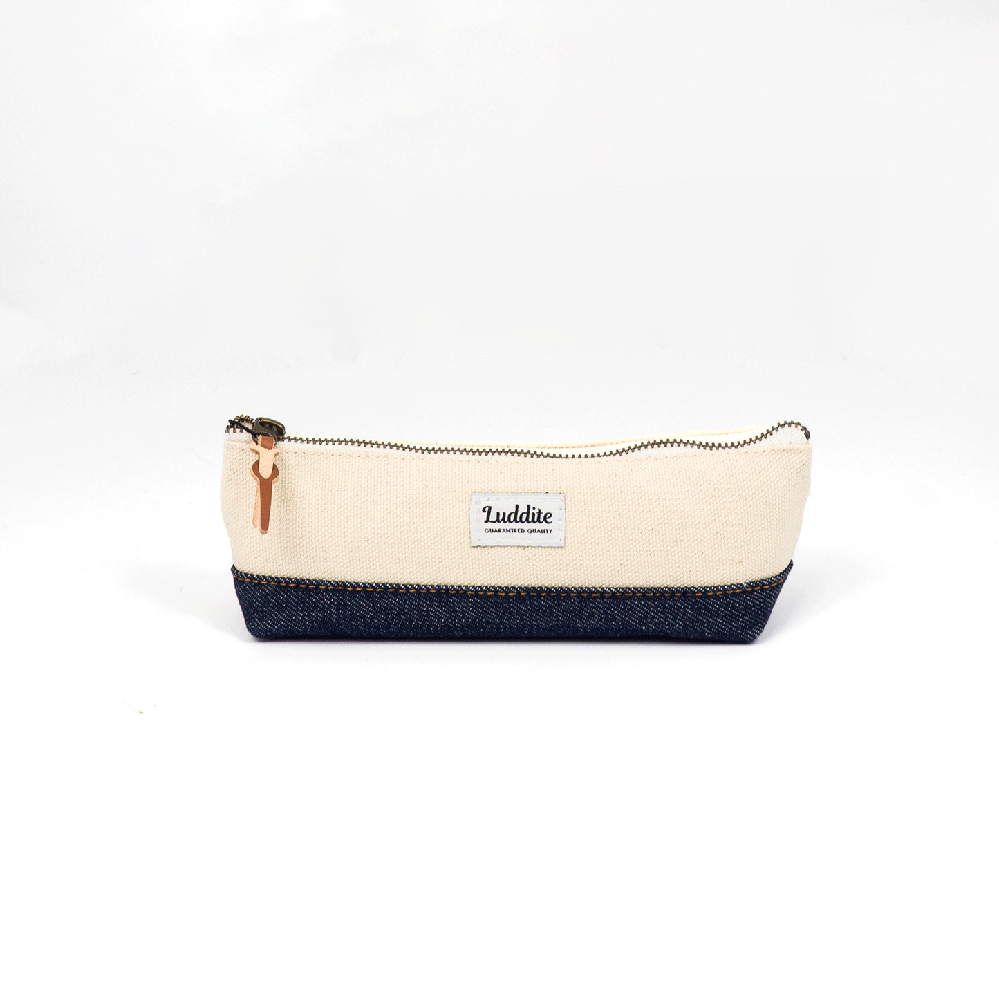 Luddite Two-Tone Boat Pen Case - Denim Blue