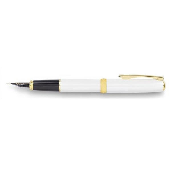 Diplomat Excellence A2 Fountain Pen - Pearl with Chrome Trim (Discontinued)