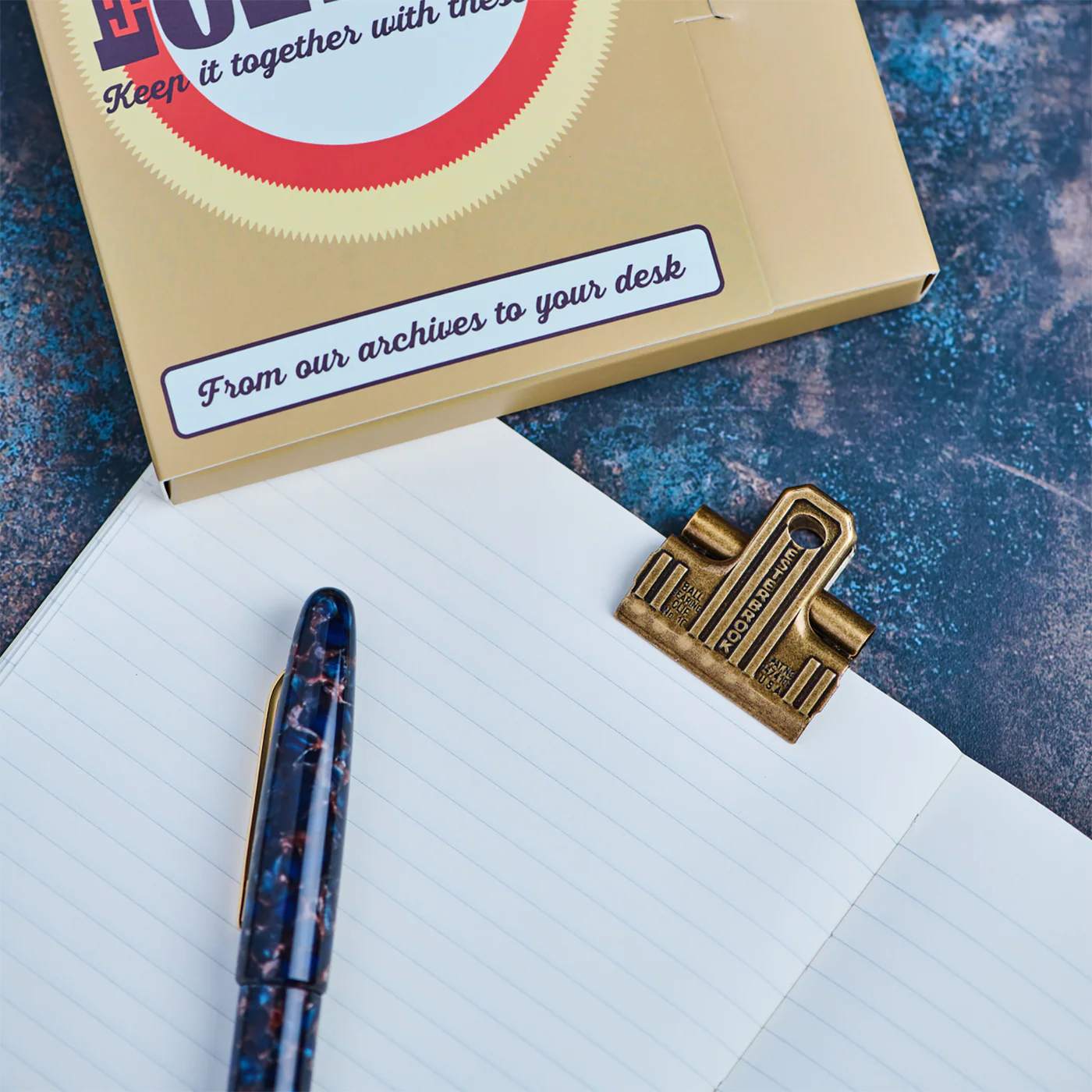 Esterbrook Eclipse 3-Piece Clip Set - Gold Brass