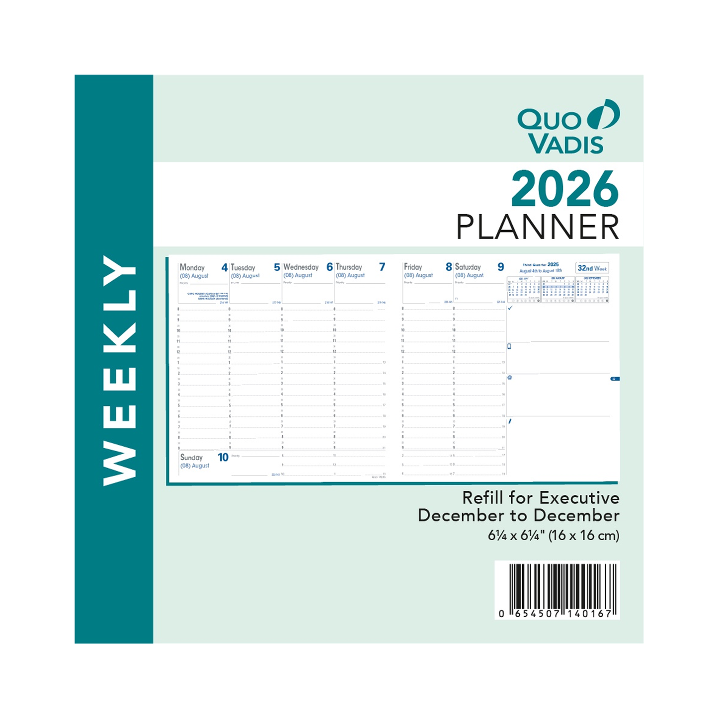 Quo Vadis 2026 Executive Planner Refill