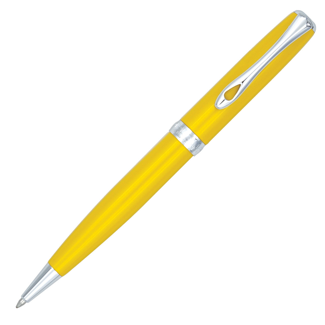 Diplomat Excellence A2 Ballpoint - Yellow with Chrome Trim