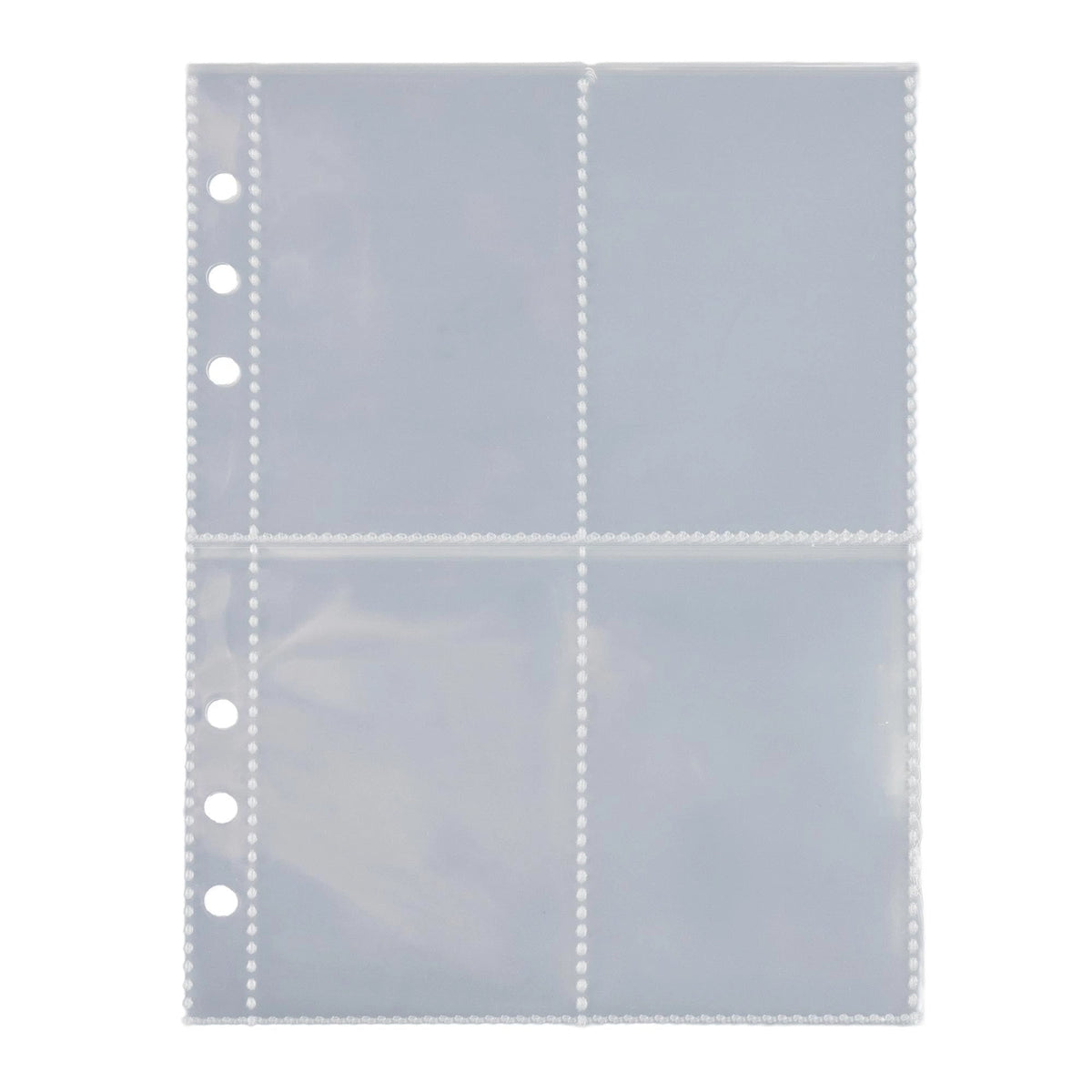 Menmin Made A5 Journal Bag Accessory Refill - Clear 4-Pocket Holder (10 Pack)