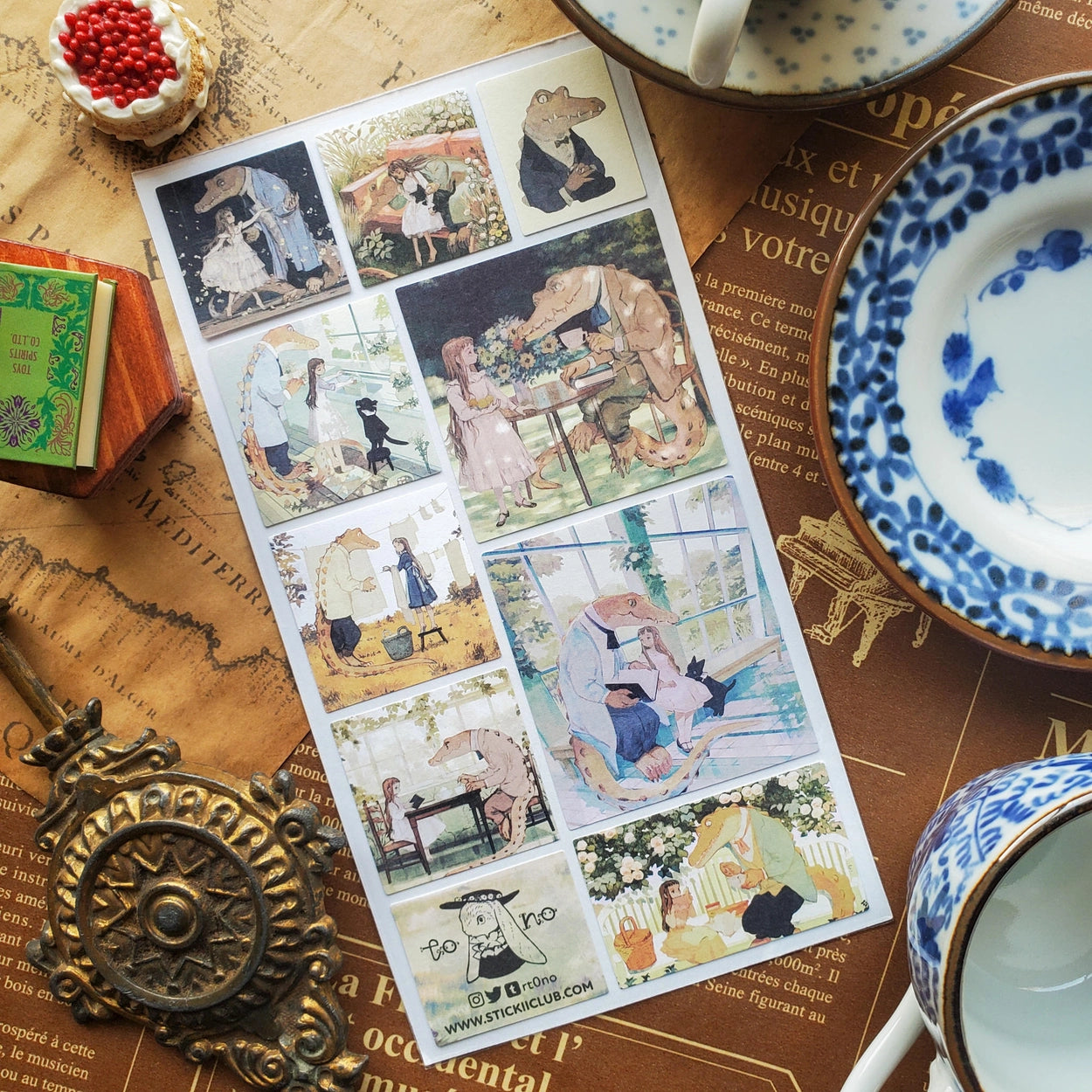 Faire Stickii Sticker Sheet - Croco & the Girl