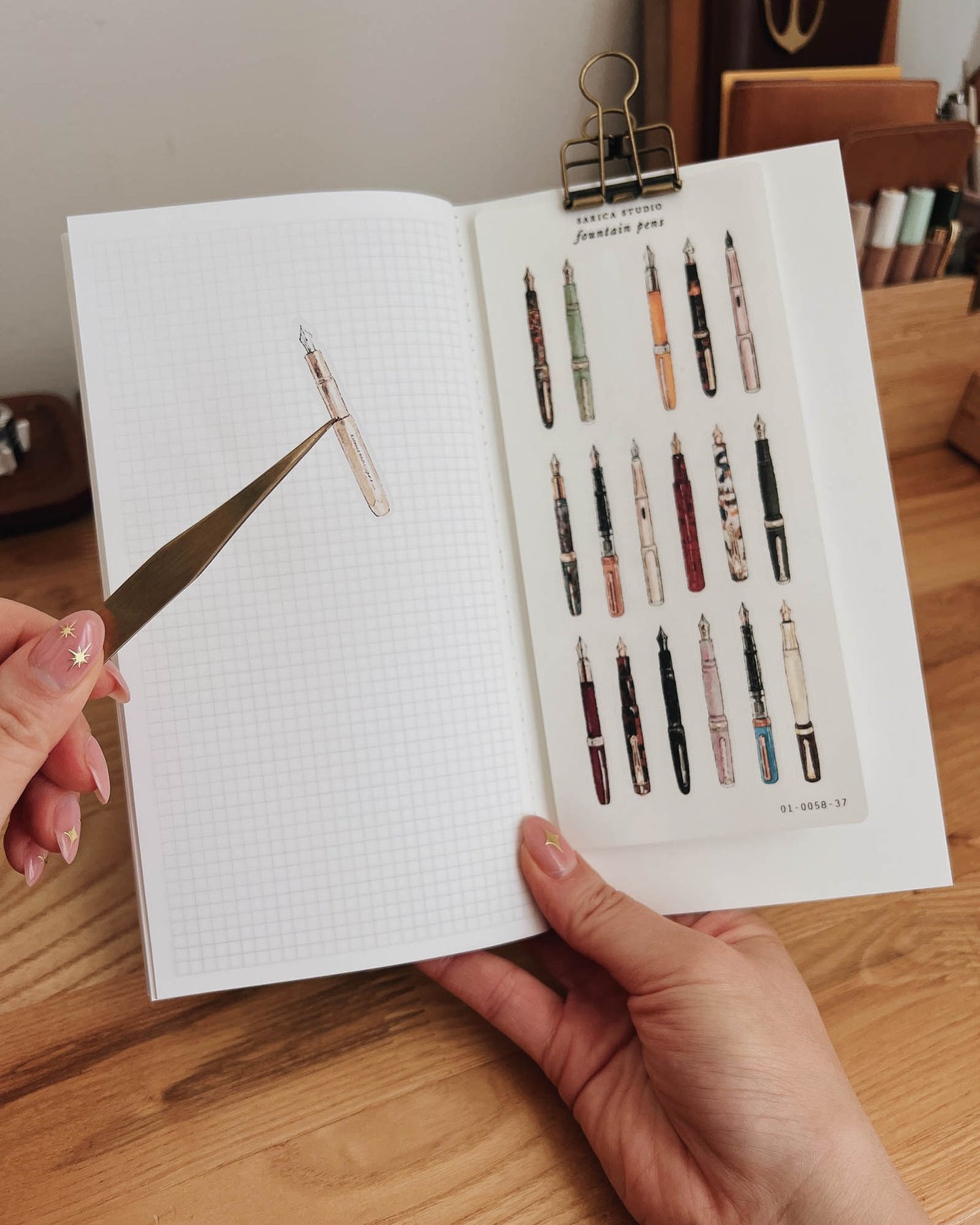 Sarica Studio Stickers - Fountain Pens